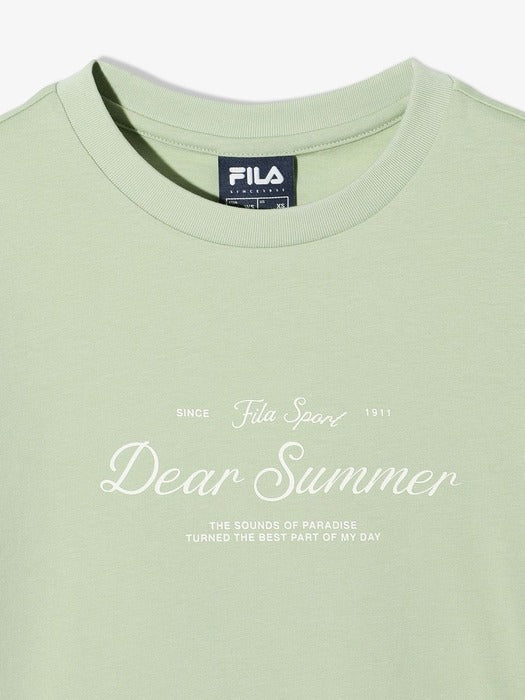 [fila] Shirring Short-Sleeve T-shirt_FS262RS01F017_360