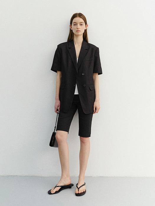 Dunst Slim Biker Shorts Black