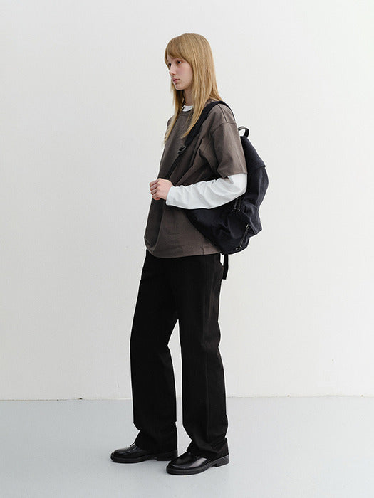 Dunst Summer Straight Chino Slacks Black