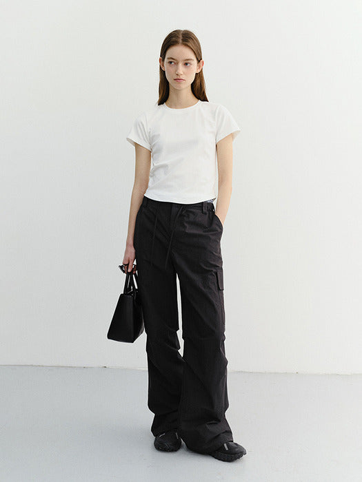 Dunst Utility Parachute Pants Black
