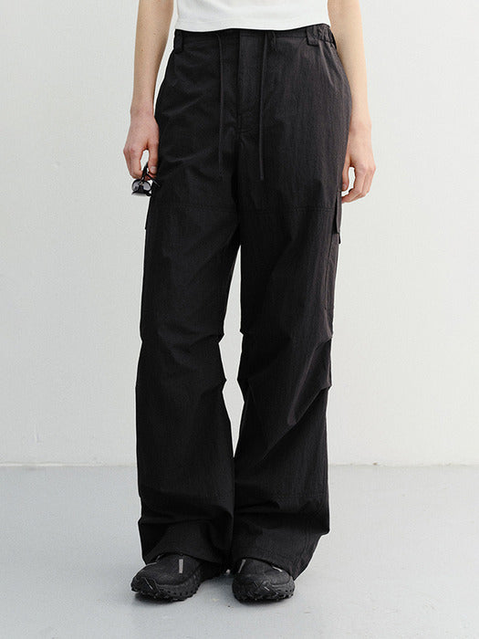 Dunst Utility Parachute Pants Black