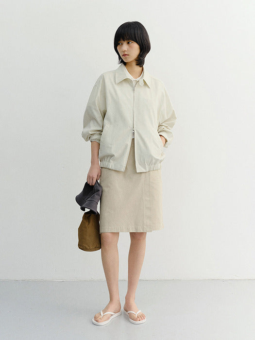 Dunst 90S Midi Skirt Beige