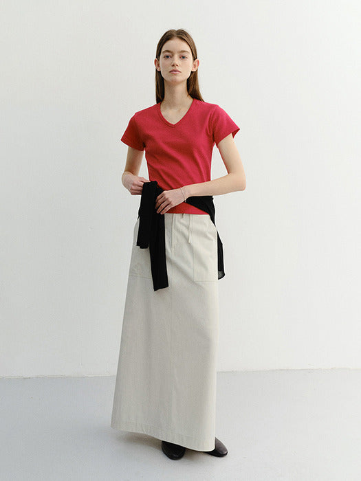 Dunst A-Line Maxi Skirt Ivory