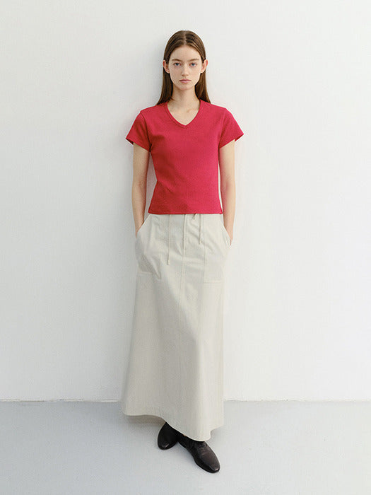Dunst A-Line Maxi Skirt Ivory