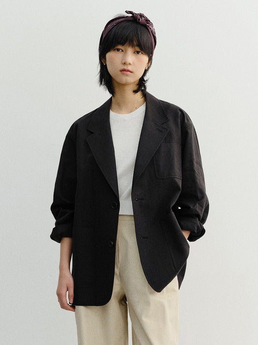 Dunst Unisex Soft Tailored Jacket Black
