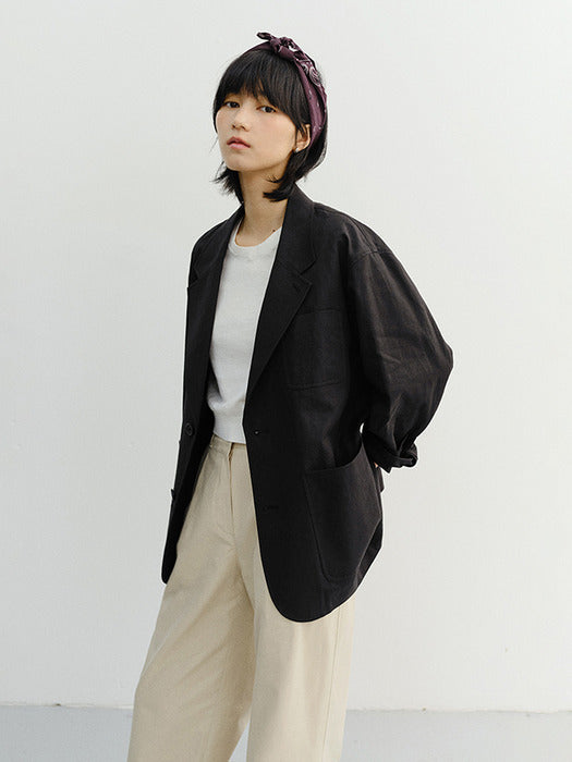 Dunst Unisex Soft Tailored Jacket Black