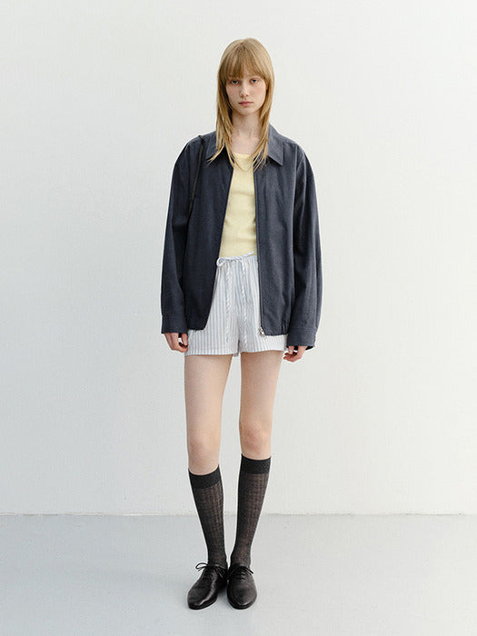 Dunst Unisex Collared Light Blouson Jacket Smoky Navy