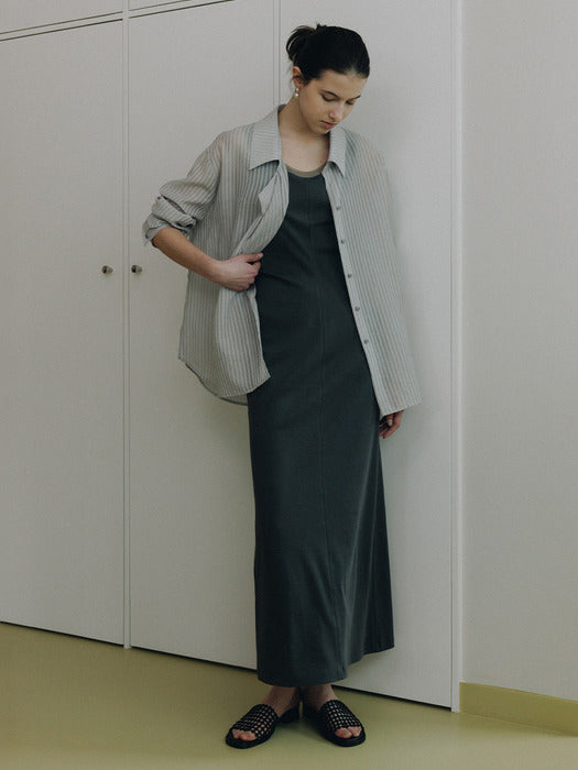 Loeuvre Draped Sleeveless Maxi Dress