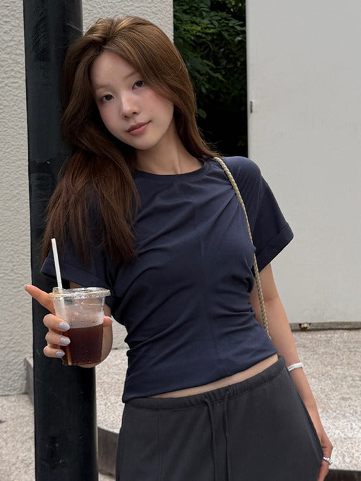 Loeuvre Draped Short-Sleeve T-Shirt