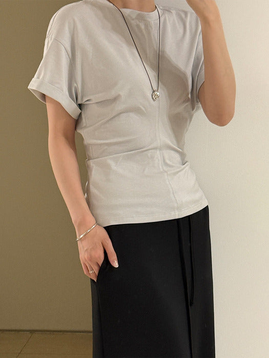 Loeuvre Draped Short-Sleeve T-Shirt