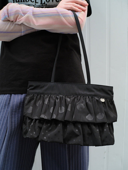 Raive Dotty Shoulder in Black