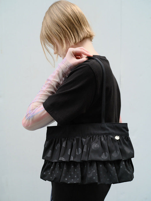 Raive Dotty Shoulder in Black