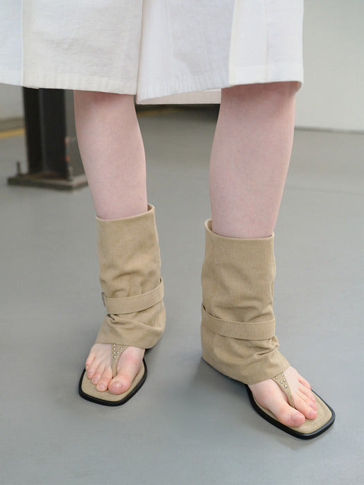 [raive] Terre Sandal Boots in Beige Wa6Sd017-91