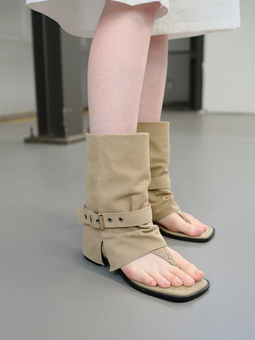 [raive] Terre Sandal Boots in Beige Wa6Sd017-91
