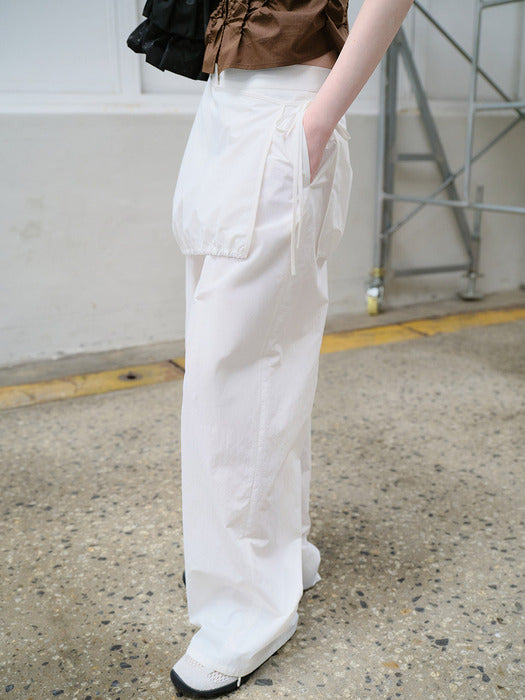 Raive Layered Wrap Skirt-Pants