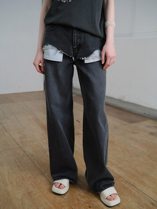 Raive Cutting Detail Denim
