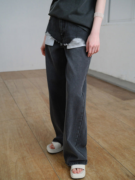 Raive Cutting Detail Denim