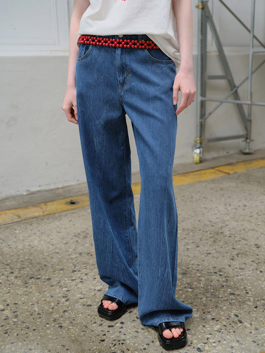 [raive] Washed Wide Fit Denim Pants VJ6ML573_2color