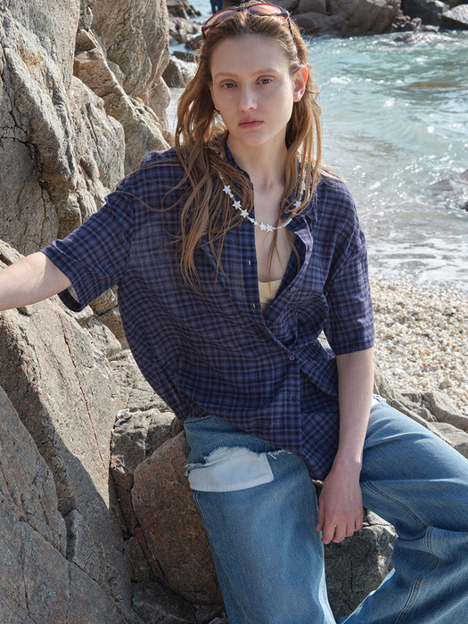Raive Check Half Sleeve Shirt