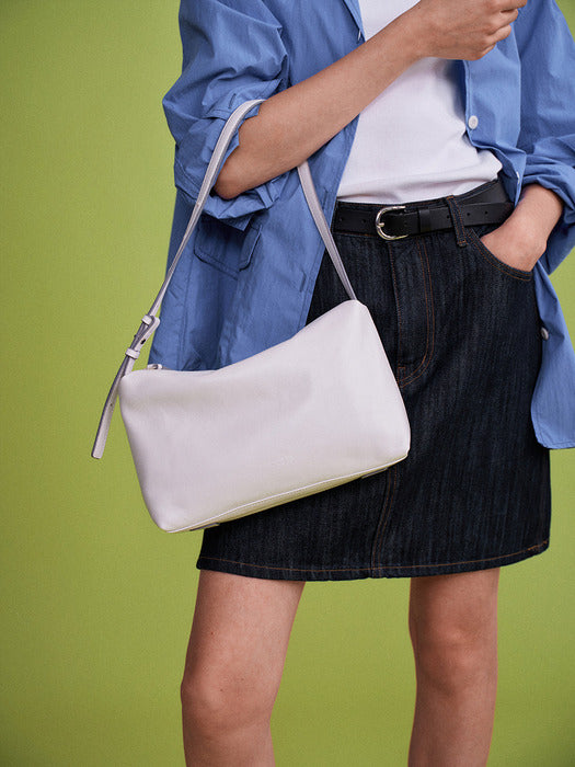 Facade Pattern Vintage Wayne Bag fog white