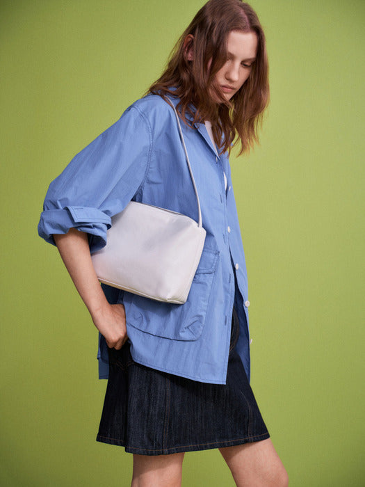 Facade Pattern Vintage Wayne Bag fog white
