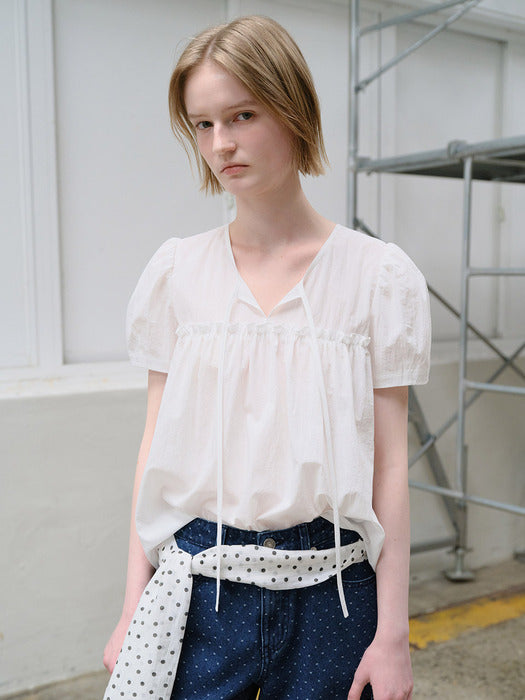 Raive Shirring Detail Blouse