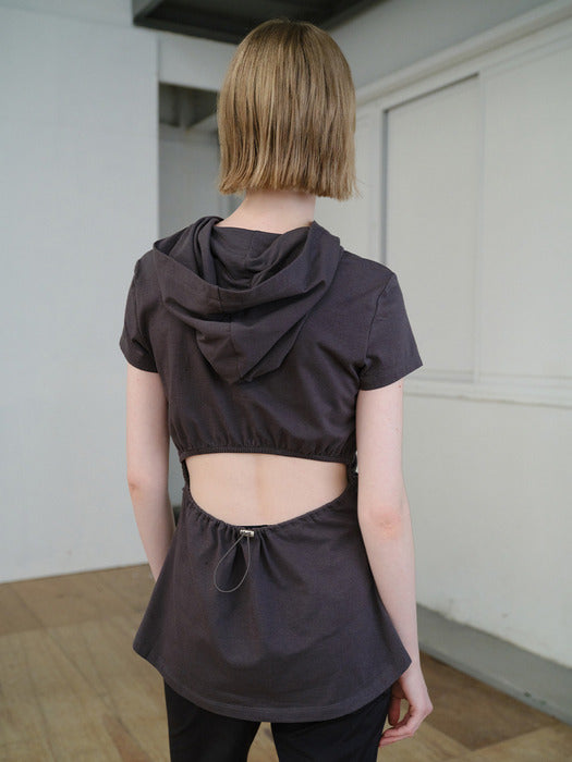 [raive] Back Cut-out Hood Top VW6ME540_2color