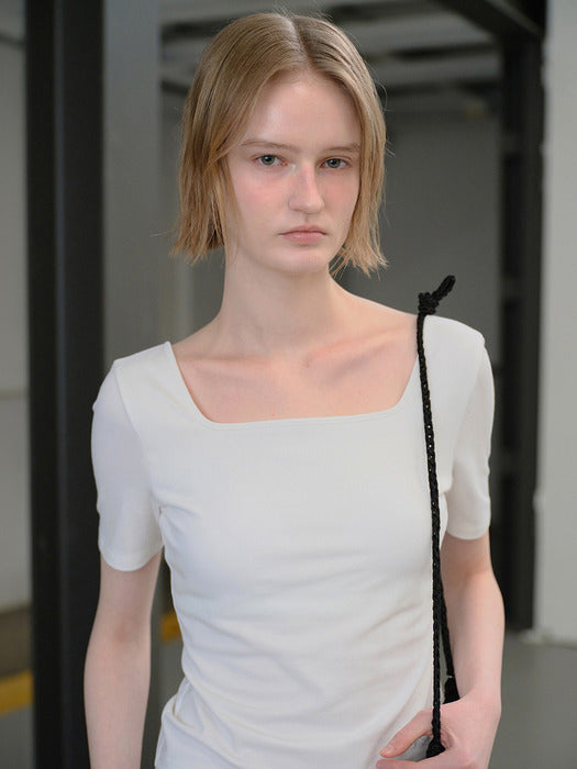 Raive Square-neck Back Strap Top