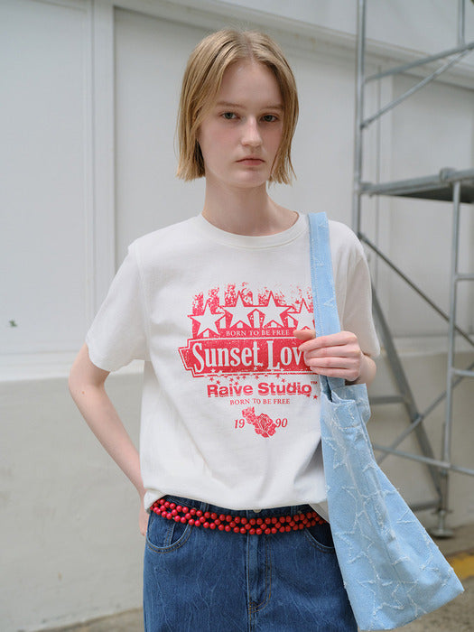 Raive Star Sunset Lover Graphic T-shirts