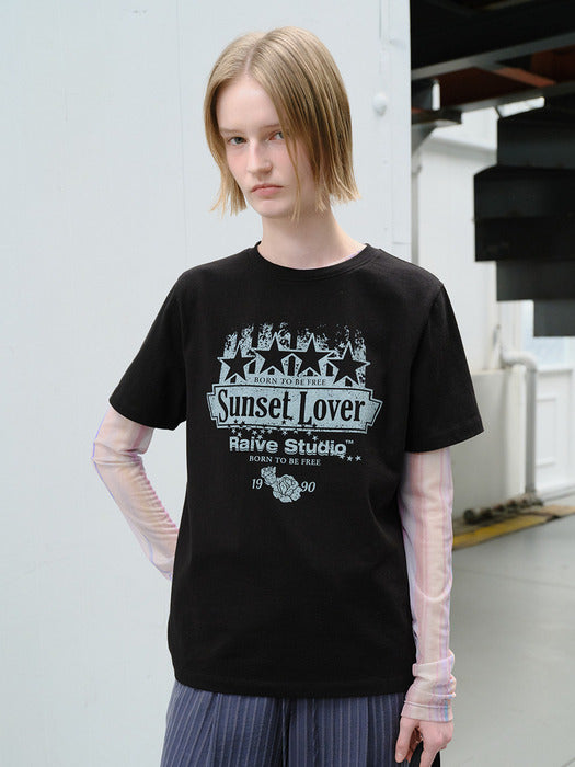 Raive Star Sunset Lover Graphic T-shirts