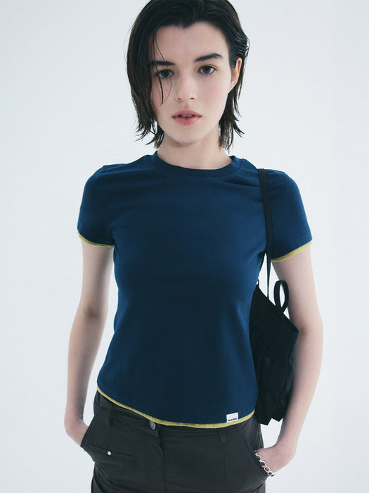 Raive Layered Two-tone T-shirts