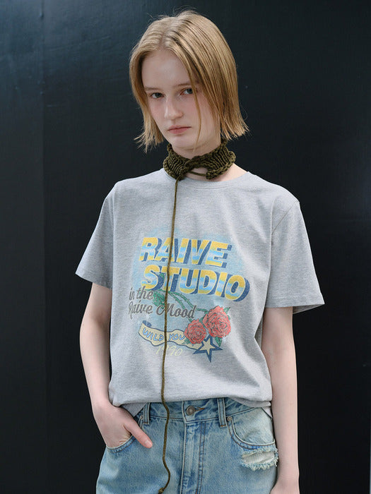 Raive Vintage Raive Mood Graphic T-shirts