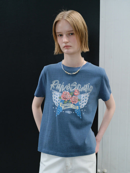 Raive Dot Rose Graphic T-shirts