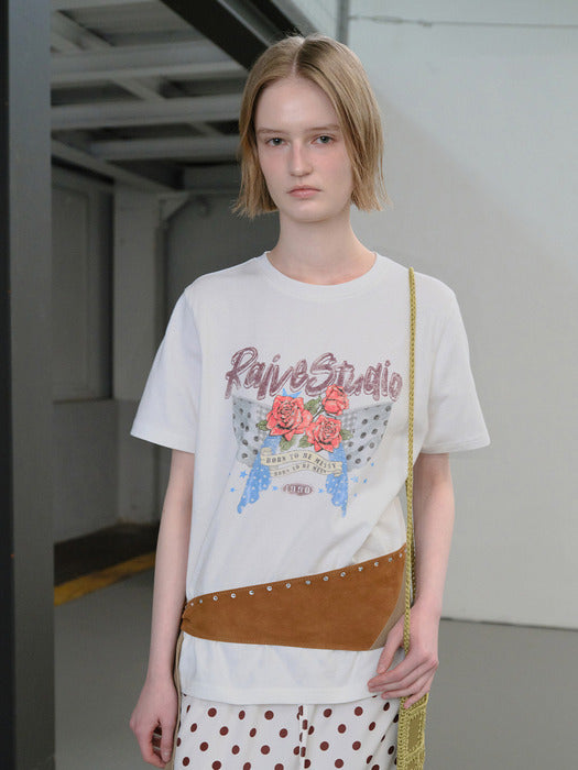 Raive Dot Rose Graphic T-shirts