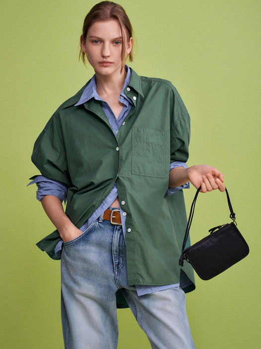 Facade Pattern Gabin Washing Leather Mini Bag black