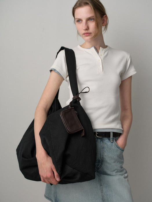 Facade Pattern Cool Cotton Harper Bag navy