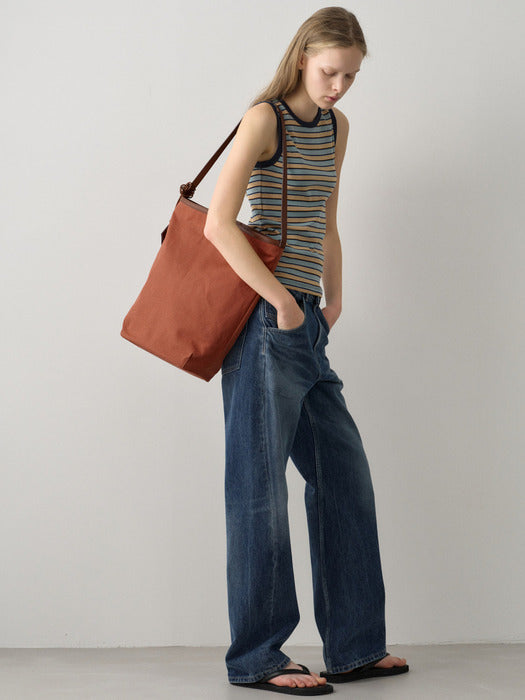 Facade Pattern Riana Big Bag cognac brick