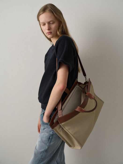 [facade pattern] Pullio Briefcase_cognac dust
