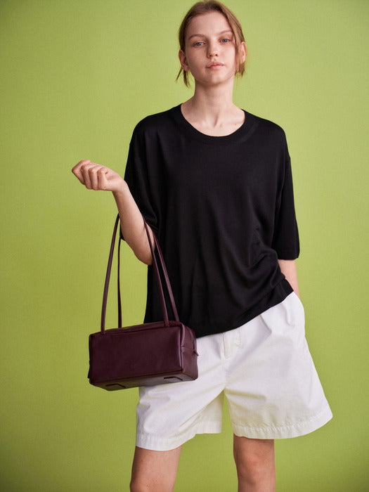 [facade pattern] Lyocell Knitwear T-shirt_4color
