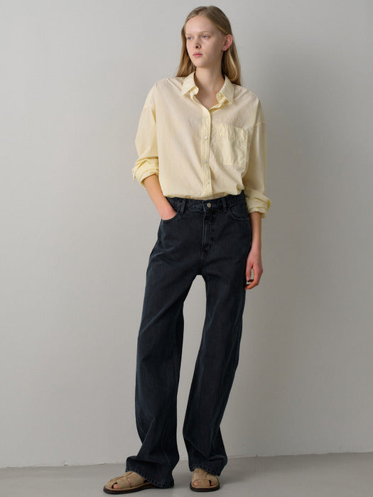 Facade Pattern Classic Straight Denim vintage midnight