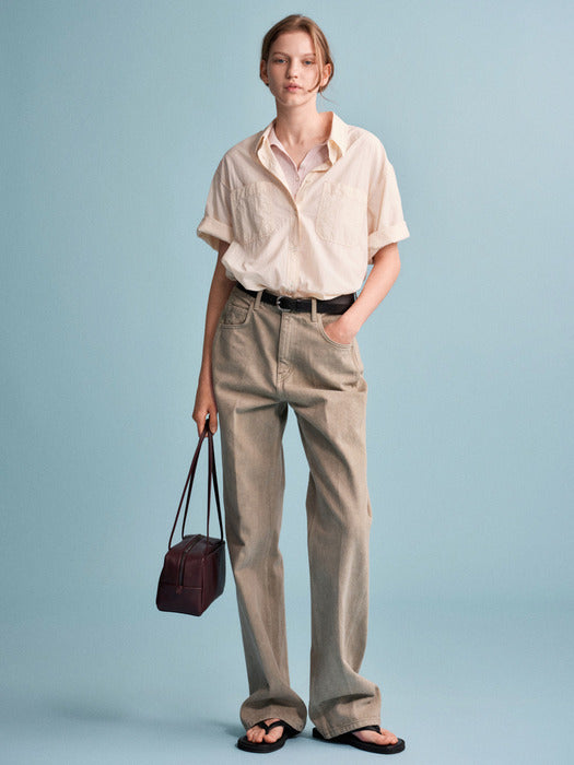 Facade Pattern Classic Denim khaki beige