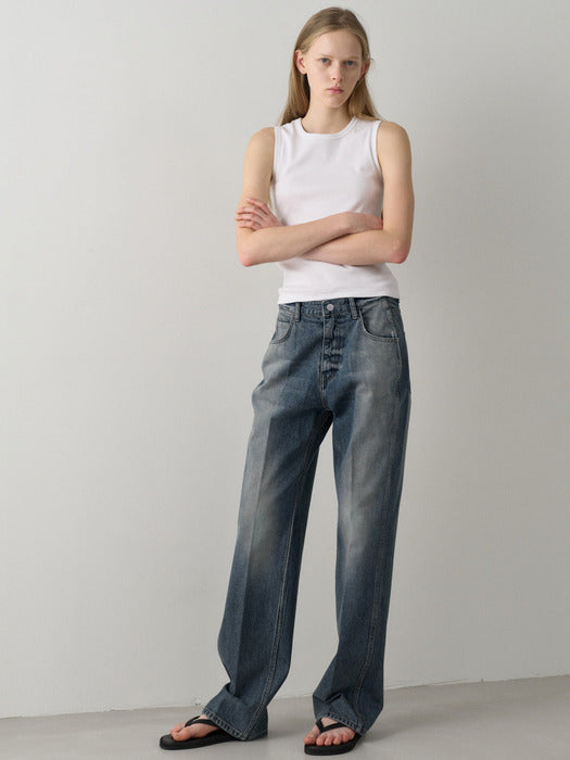 Facade Pattern Classic Denim faded blue