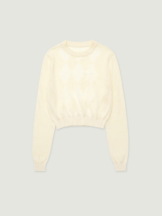 Grove 26Ss Katie Argyle Knit (Yellow)