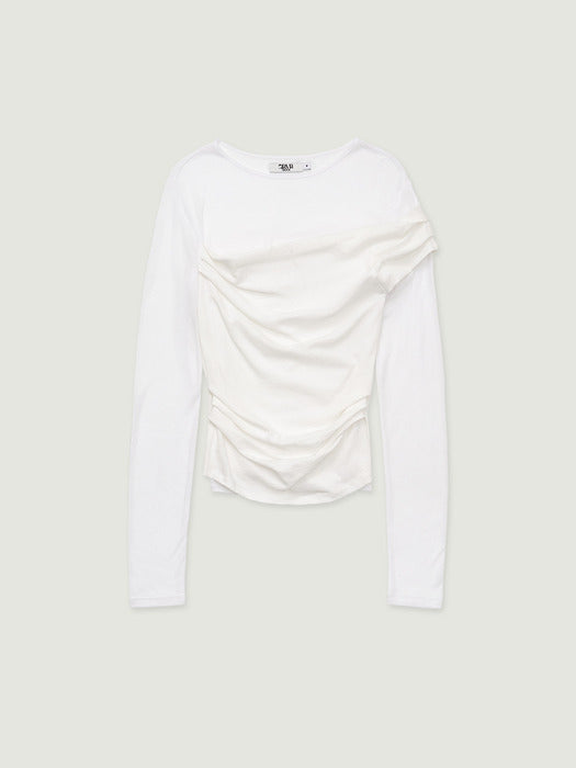 Grove 26Ss Shade Layered T-Shirt (White)