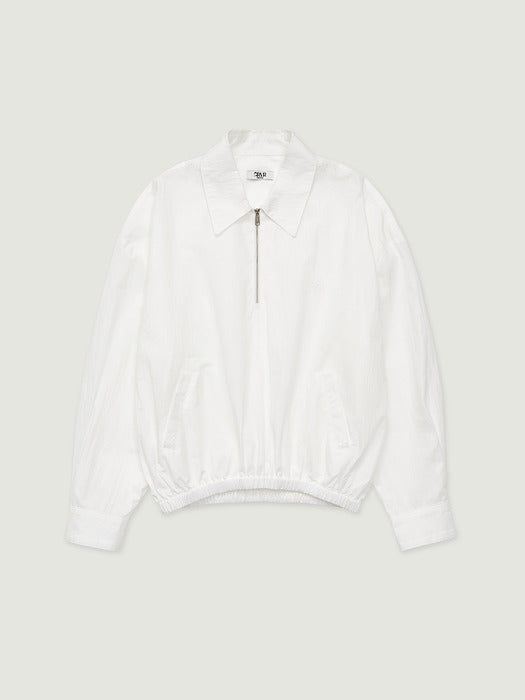 Grove 26Ss Luan Half Zip-UP (White)