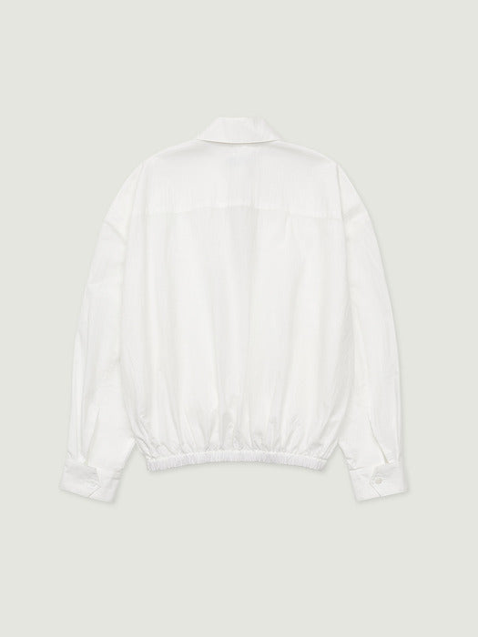 Grove 26Ss Luan Half Zip-UP (White)