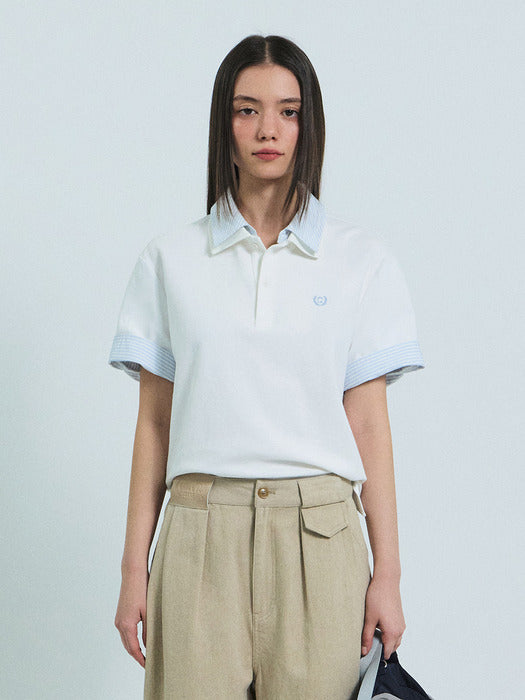 Grove 26Ss Poem Pique T-Shirt (White)