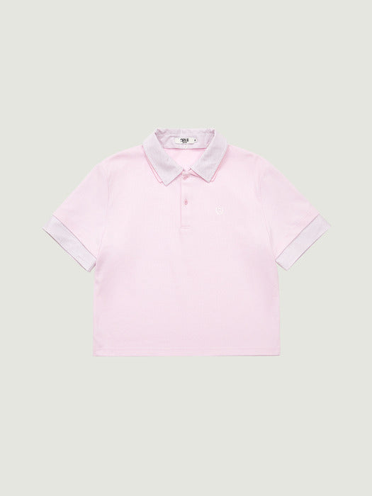 Grove 26Ss Poem Pique T-Shirt (Pink)