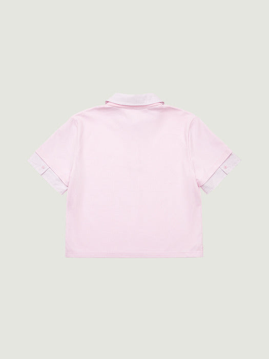 Grove 26Ss Poem Pique T-Shirt (Pink)