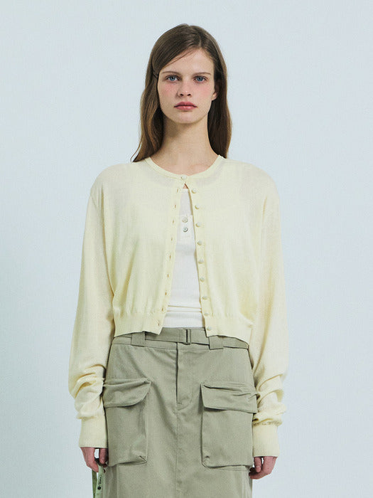 Grove 26Ss Margot Cardigan (Cream)